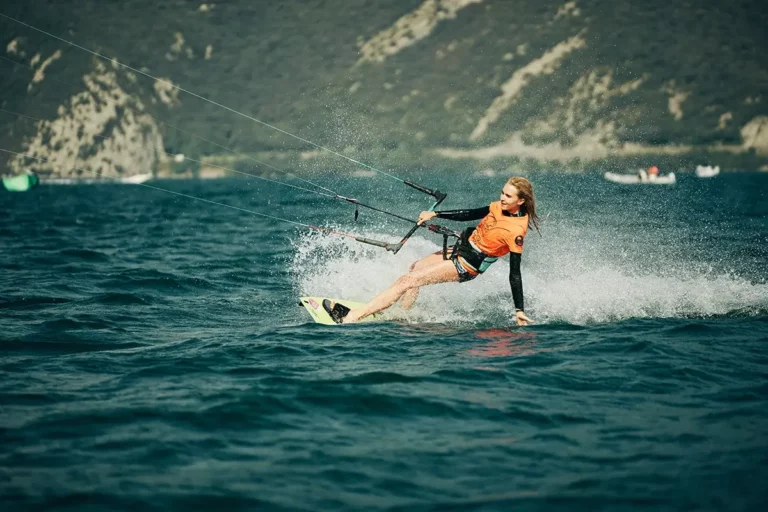 kitesurfer at Lake Garda